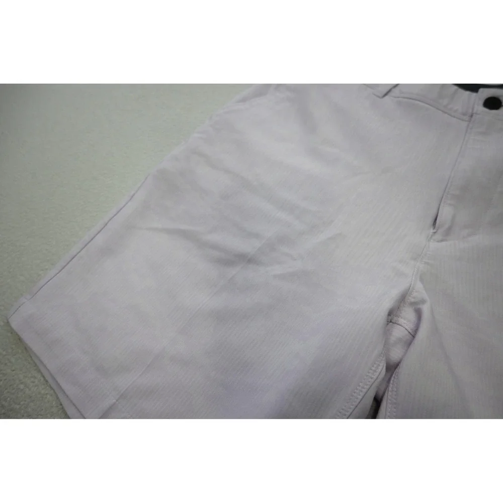VRST Golf Shorts Mens 38 Lavender Wave Striped Performance Stretch‎ Excellent